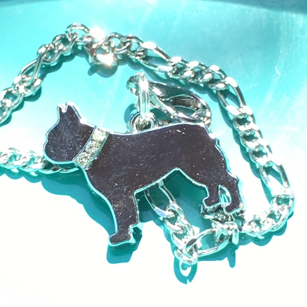 Boston terrier bling or French Bulldog bracelet